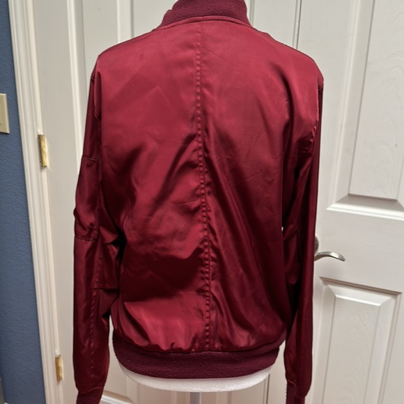 Francesca’s wine bomber jacket - Picture 2 of 3